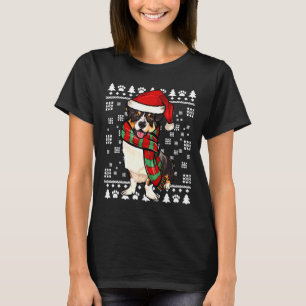 Cardigan Welsh Corgi Dog Santa Hat Xmas Ugly Chris T-Shirt