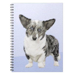 Cardigan Welsh Corgi Painting - Original Dog Art Notebook