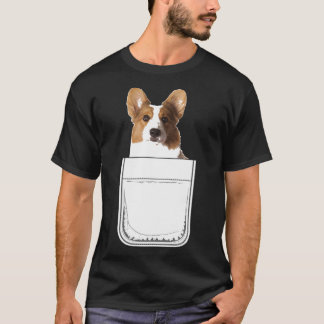 Cardigan Welsh Corgi Puppy Dog In Your Pocket T-Shirt
