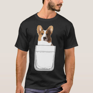 Cardigan Welsh Corgi Puppy Dog In Your Pocket T-Shirt