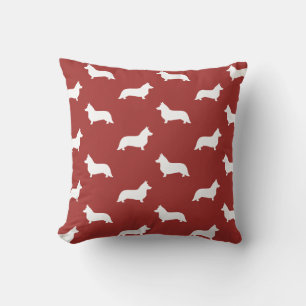 Cardigan Welsh Corgi Silhouettes Pattern Cushion