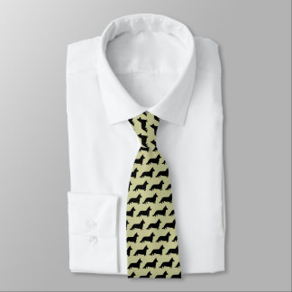 Cardigan Welsh Corgi Silhouettes Tie