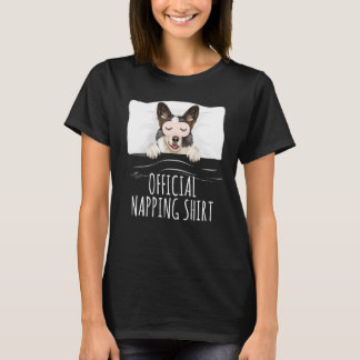 Cardigan Welsh Corgi Sleep Mask Official Napping T-Shirt