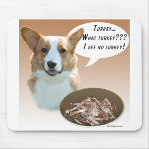 Cardigan Welsh Corgi Turkey Mouse Pad
