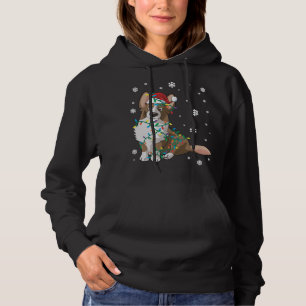 Cardigan Welsh Corgi Wrapped In Christmas Lights D Hoodie