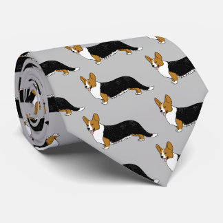 Cardigan Welsh Corgis Pattern Tie
