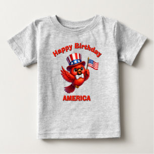 Cardinal (4m) Patriotic Kid T-Shirt