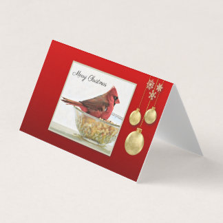 Cardinal and Ornaments - Warmth and Wonder