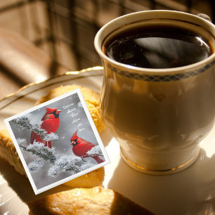 Cardinal Appear Angels Near Remembrance Napkin