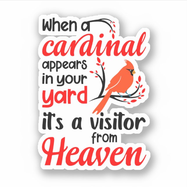 Cardinal Appears In Your Yard It'S A Visitor From  (Front)