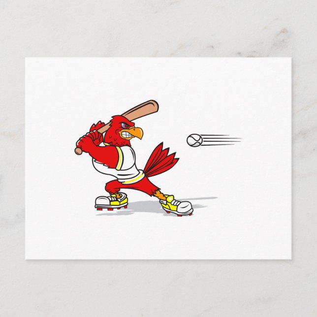 Cardinal Baseball Player Postcard (Front)
