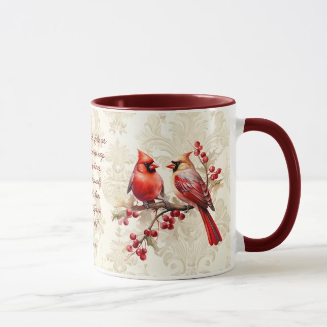 Cardinal Bible Verse Mug -  (Right)