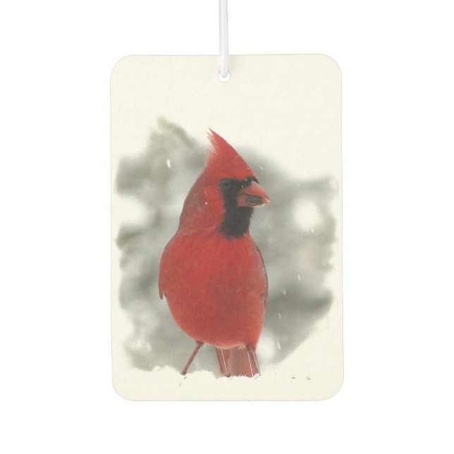 Cardinal Bird Air Freshener (Front)