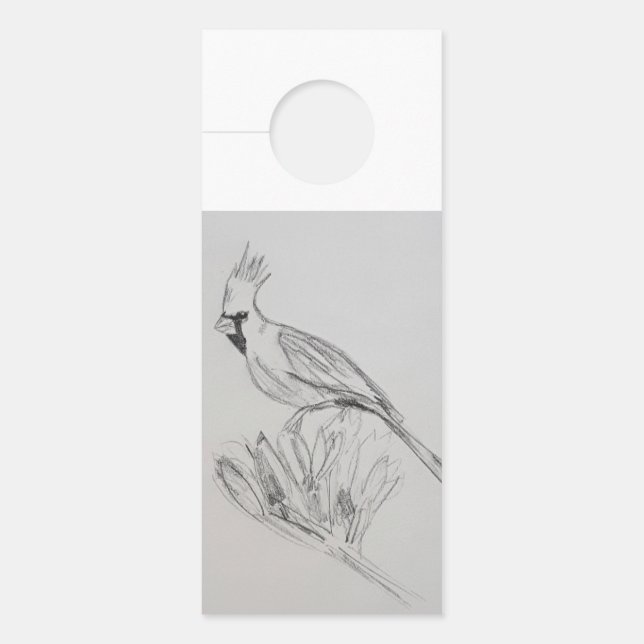 Cardinal Bird Door Hanger (Front)
