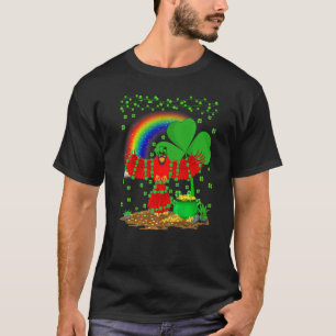 Cardinal Bird Funny Rainbow Cardinal St Patrick's T-Shirt