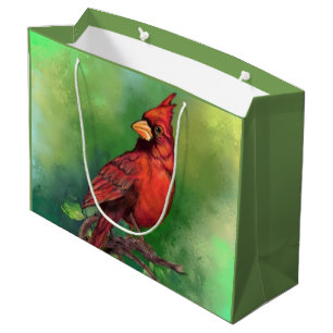 Cardinal Bird Gift Bag