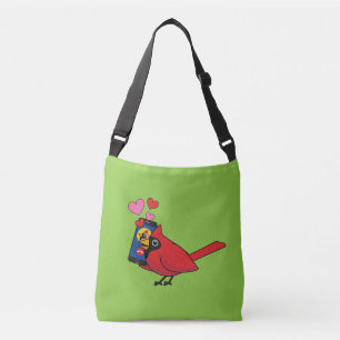 Cardinal Bird Love Mating Calls Crossbody Bag