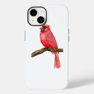 Cardinal bird watercolor iPhone 14 case