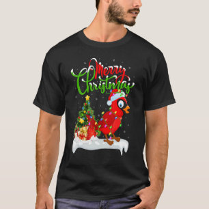 Cardinal Bird Xmas Decoration Santa Cardinal Chri T-Shirt