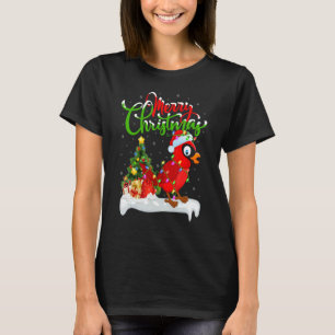Cardinal Bird  Xmas Decoration Santa Cardinal Chri T-Shirt