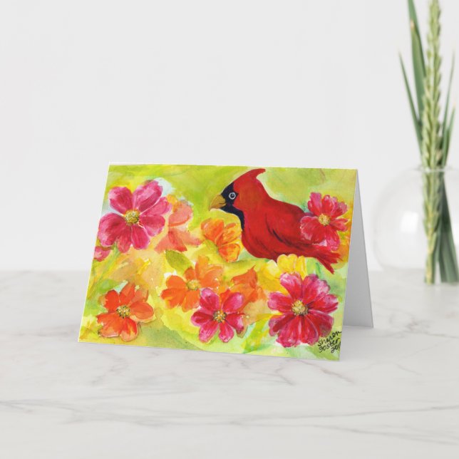 Cardinal Birthday Card (Front)