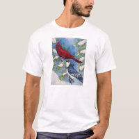 Cardinal & Blue Jay by Toni Donelow Stewart