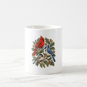 Cardinal Blue Jay Chickadee Birdwatcher Mug
