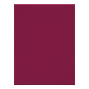 Cardinal Burgundy Red Solid Trend Colour Backgroun Photo Print