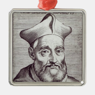 Cardinal Cesare Baronio Metal Tree Decoration