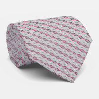 Cardinal Christian Ichthys Jesus Fish on Grey