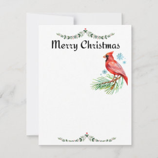 Cardinal Christmas Card