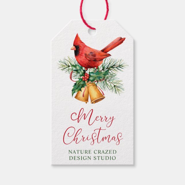 Cardinal Company Christmas Gift Tags (Front)