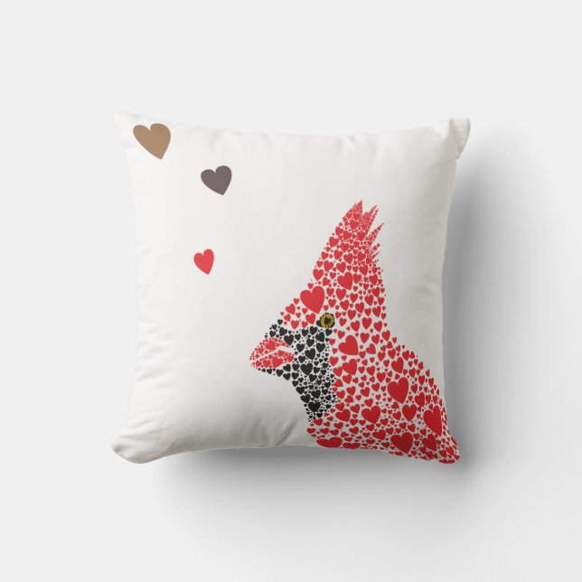 Cardinal Couple Cushion (Front)