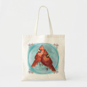 Cardinal Couple Tote Bag