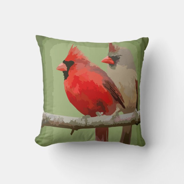 Cardinal Cushion (Front)