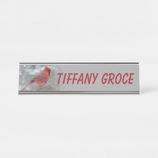 CARDINAL DESK NAME PLATE (Front)