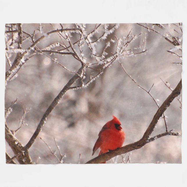 CARDINAL FLEECE BLANKET (Front (Horizontal))