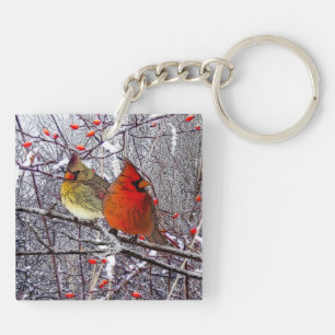 Cardinal Forest Key Ring