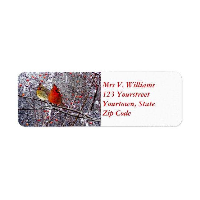 Cardinal Forest Return Address Label (Front)