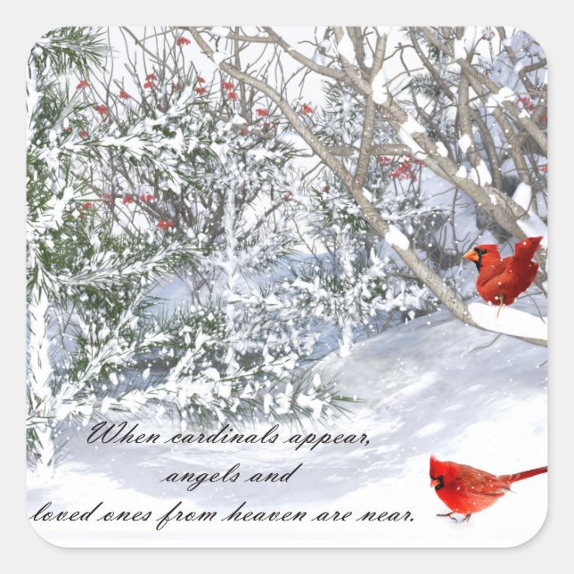 Cardinal from heaven Stickers (Front)