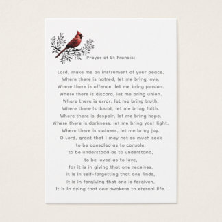 Cardinal Funeral / Memorial Prayer of St Francis