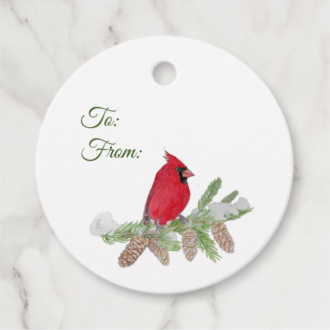 Cardinal Gift Tags (Front)