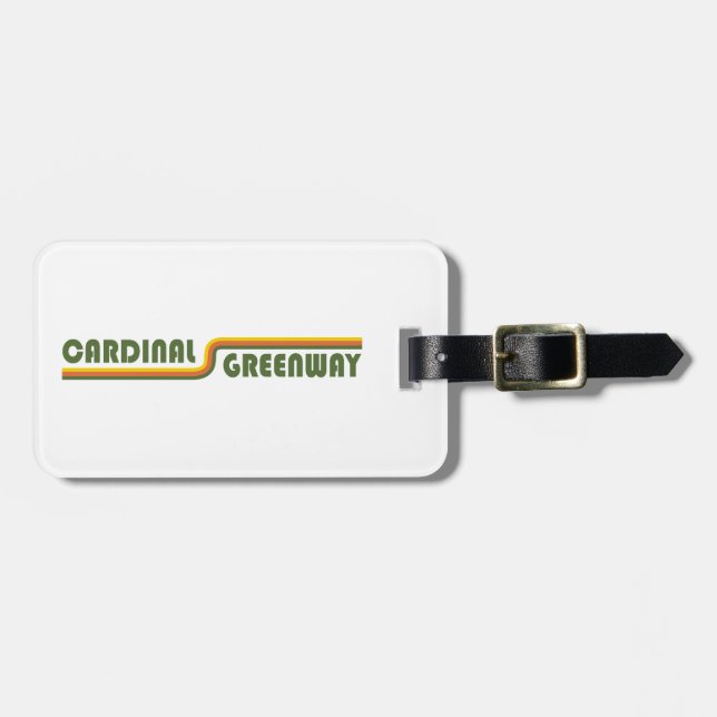 Cardinal Greenway Indiana Luggage Tag (Front Horizontal)