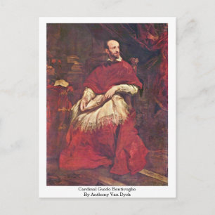 Cardinal Guido Bentivoglio By Anthony Van Dyck Postcard
