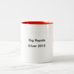 cardinal helmet.gif, Silver 2012, Big Rapids, C... Two-Tone Coffee Mug