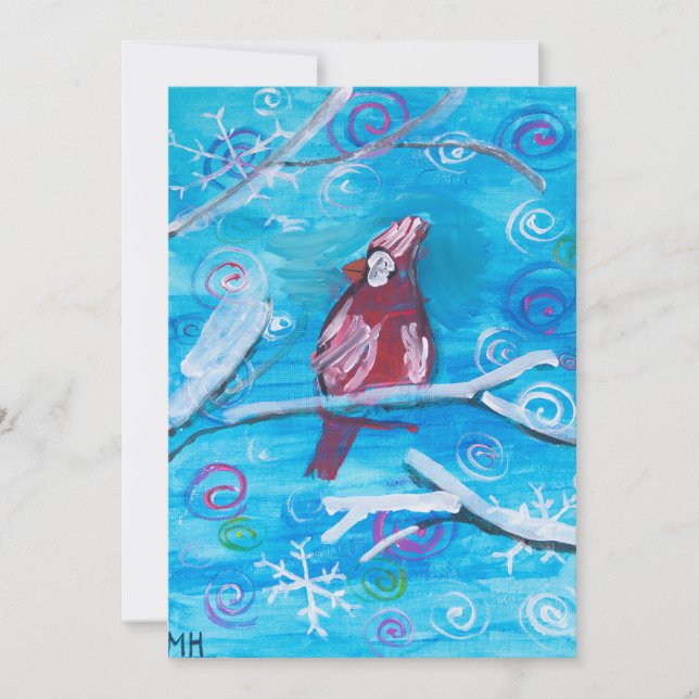 Cardinal  holiday card (Front)