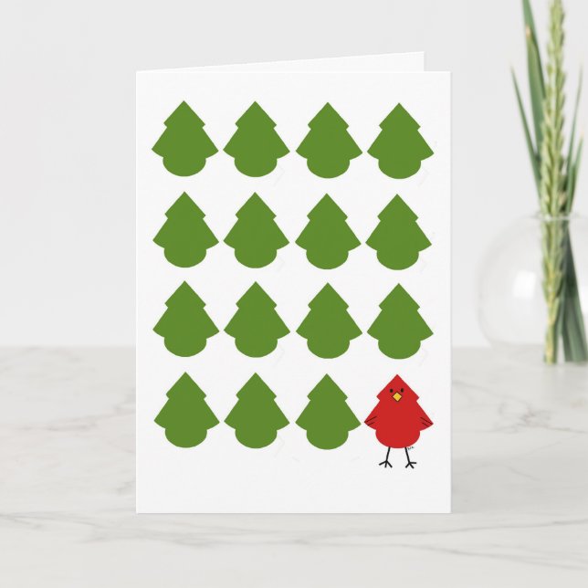 Cardinal Holiday Card (Front)