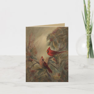 Cardinal Holiday Greeting by Jason Street Card