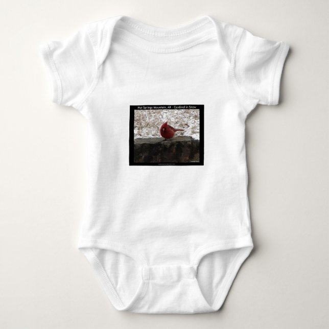 Cardinal Hot Springs Nat. Park Mt AR Gifts Apparel Baby Bodysuit (Front)