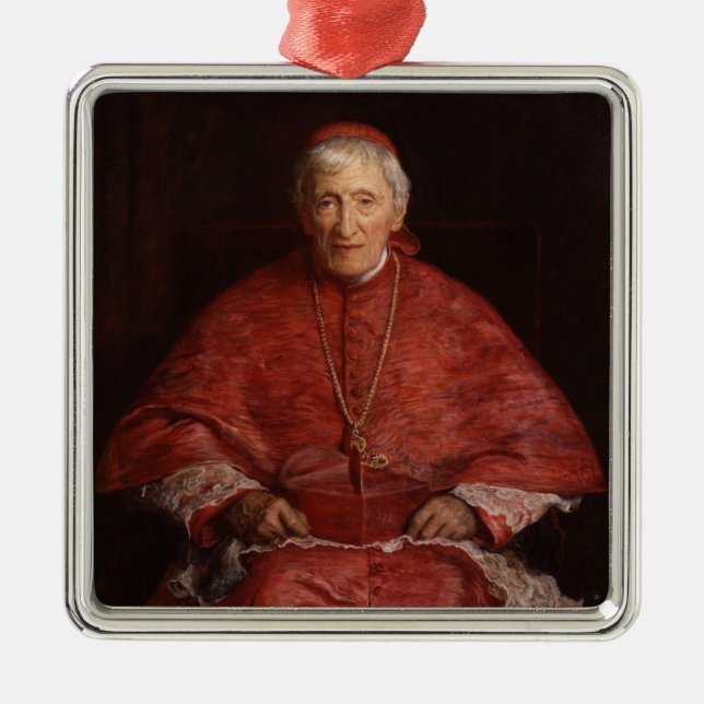 Cardinal John Henry Newman Metal Tree Decoration (Front)